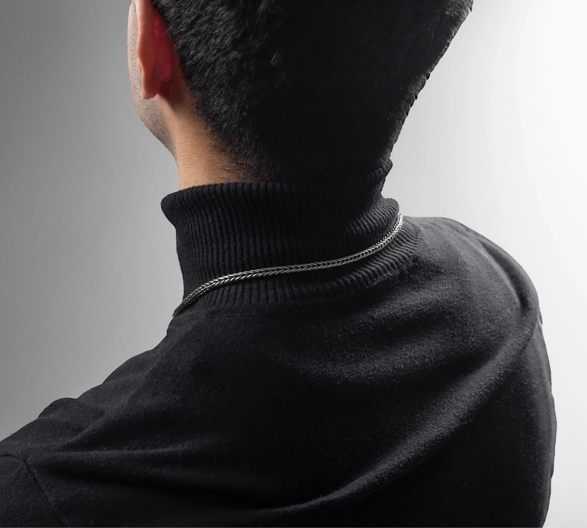 Foxtail woven Vintage Necklace Men