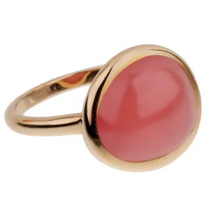 Fred of Paris Rhodochrosite 18k Rose Gold Cocktail Ring Sz 6 1/2