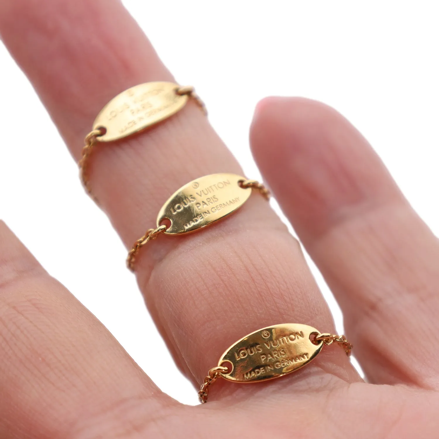 Gold Blooming Strass Gold Ring Set New