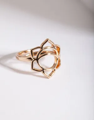 Gold Sacral Chakra Ring