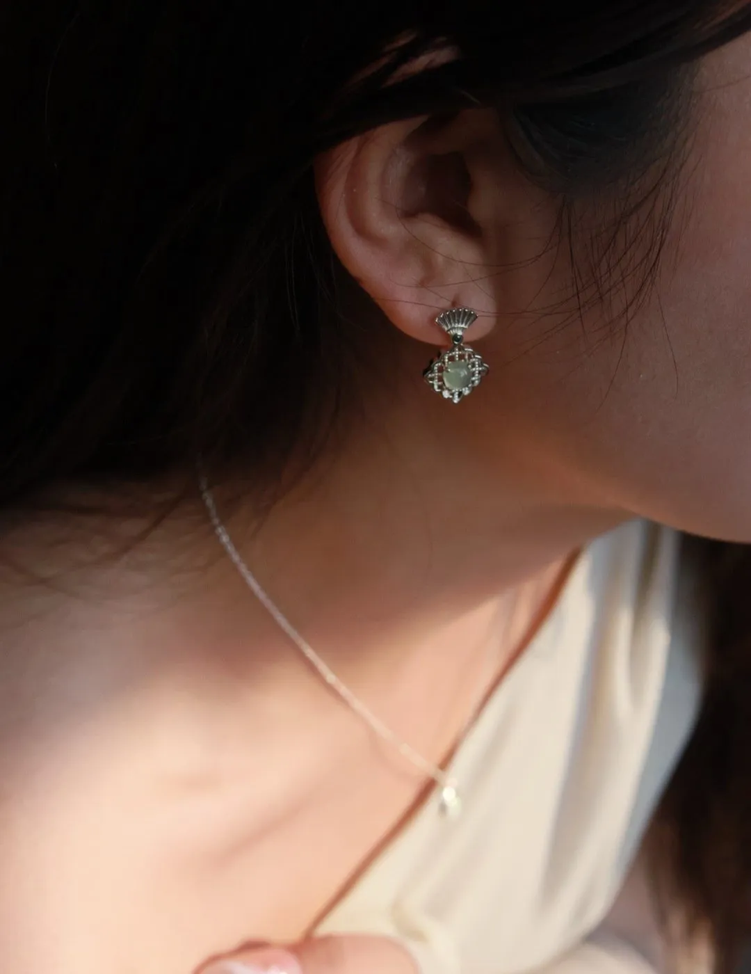 Hetian Jade Earrings