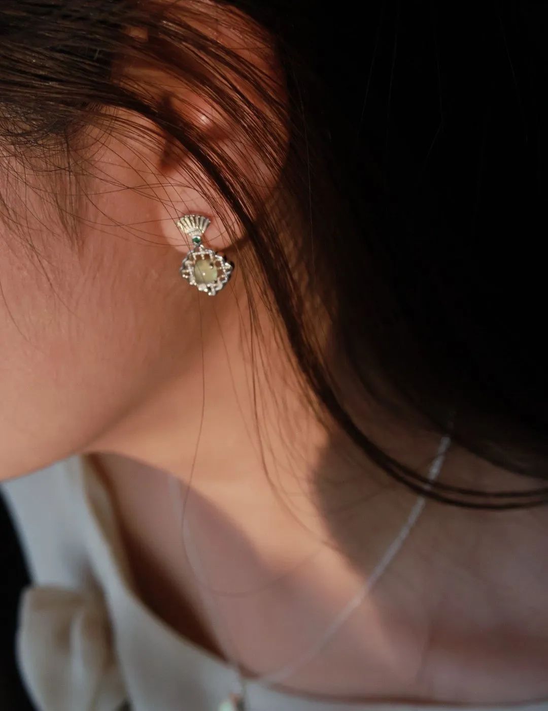 Hetian Jade Earrings