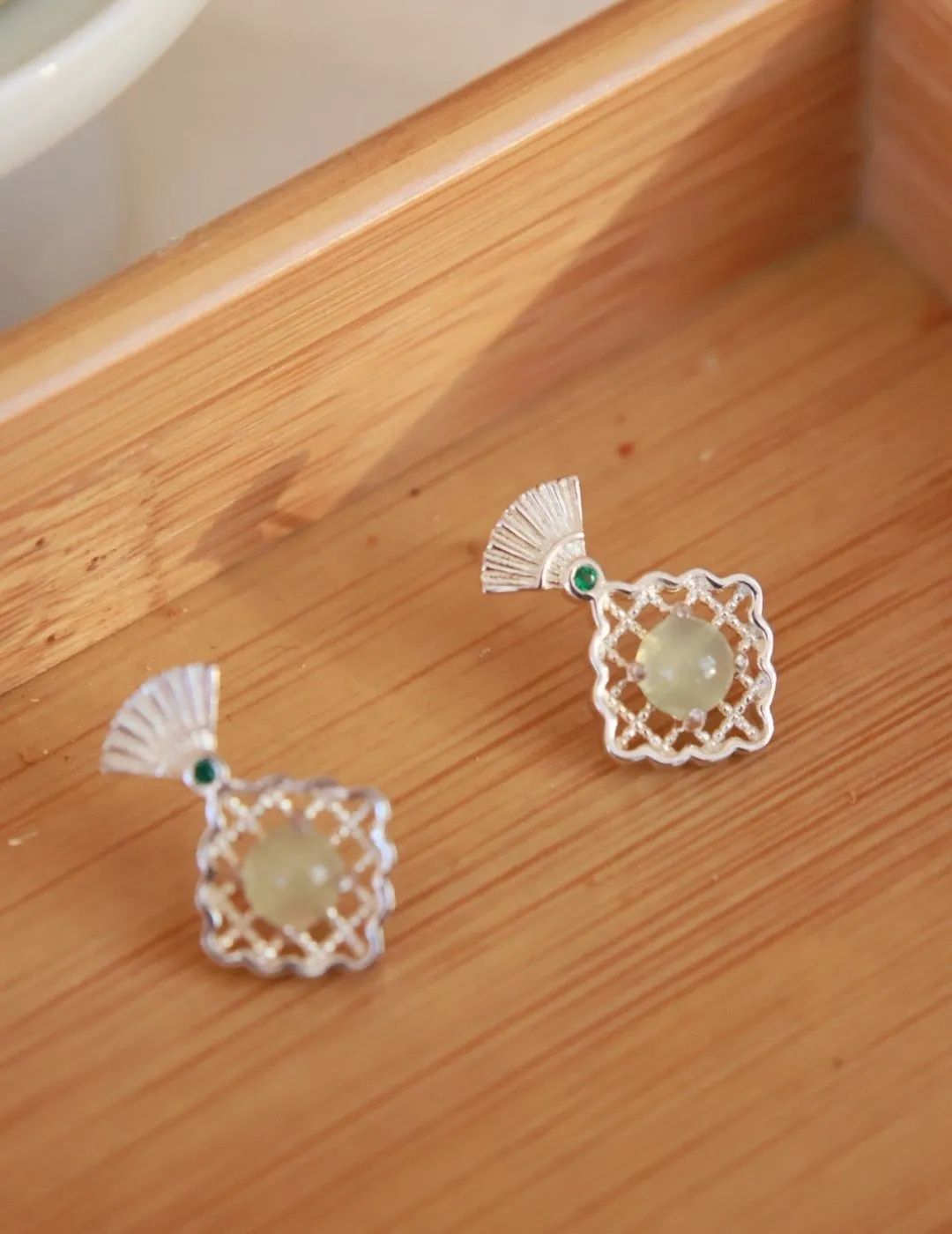 Hetian Jade Earrings