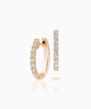 Hoop Petite Diamond Earrings