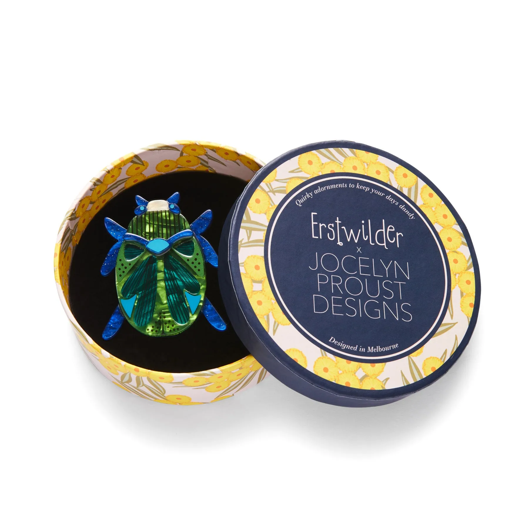 Jocelyn Proust Collection Luck of the Beetle Brooch