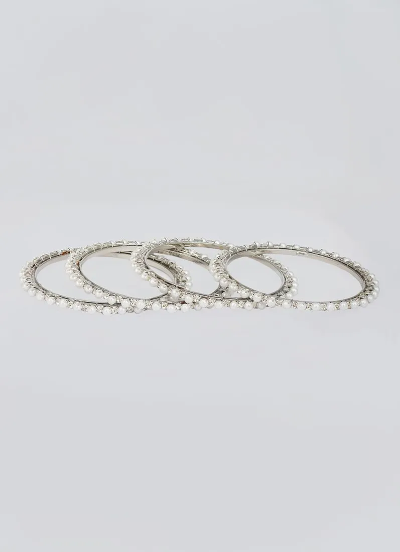 Kids Silver Bangles Set