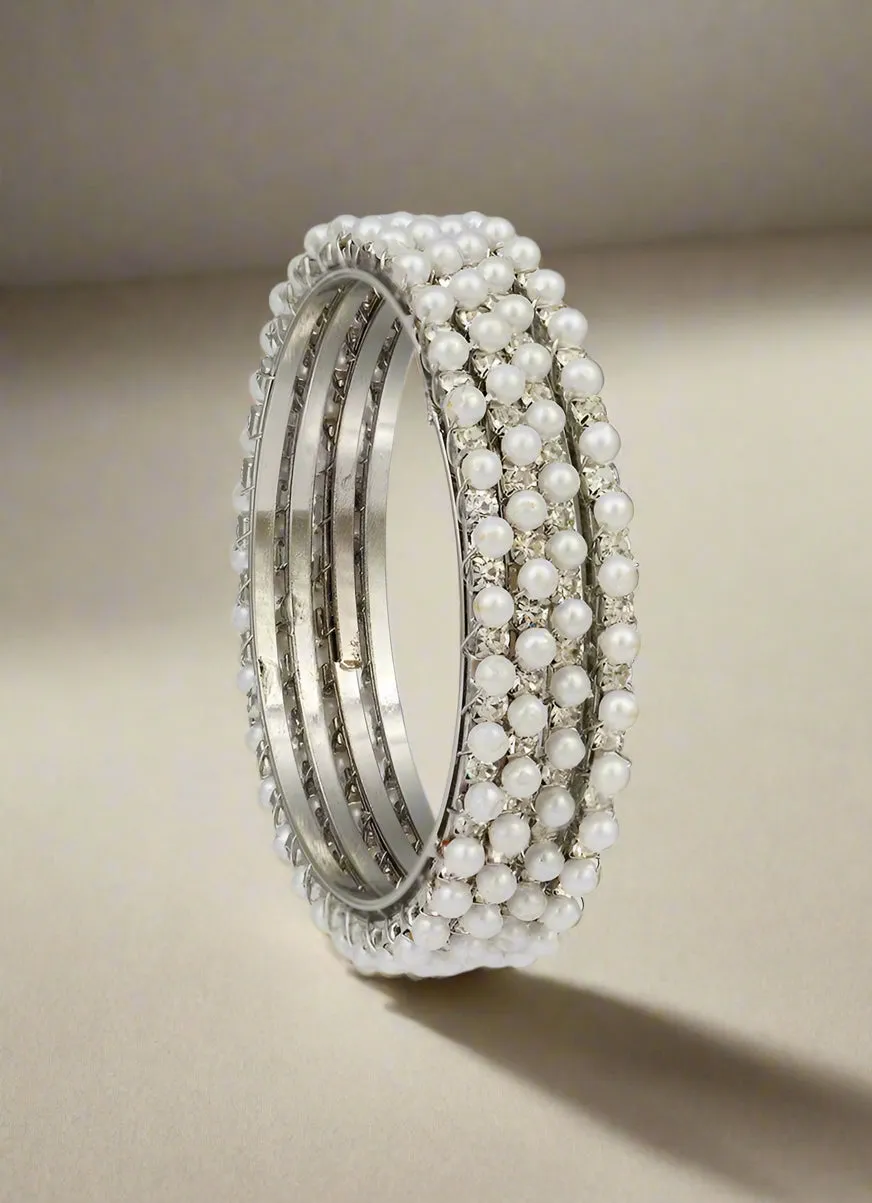 Kids Silver Bangles Set