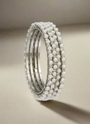Kids Silver Bangles Set