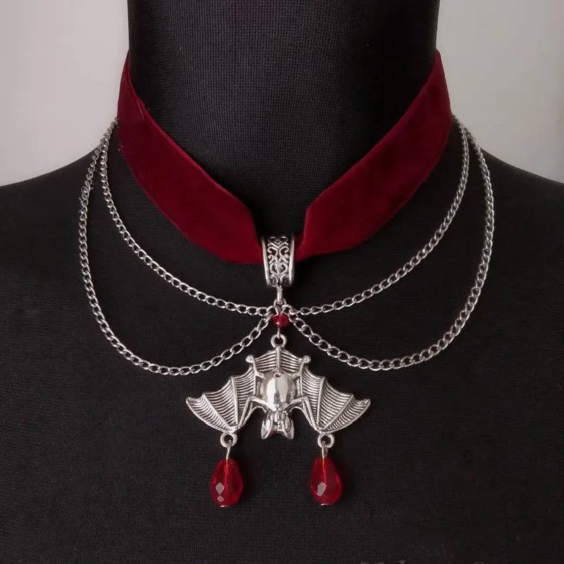 Lane Darkstorm - Gothic Pendant Choker Necklace by The Nevermore