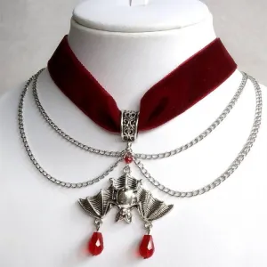 Lane Darkstorm - Gothic Pendant Choker Necklace by The Nevermore