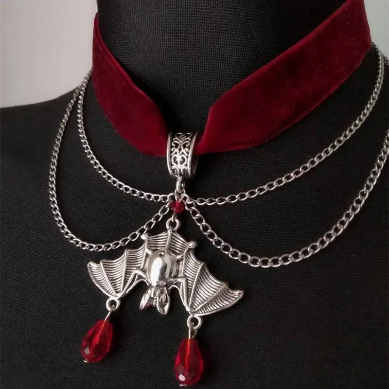 Lane Darkstorm - Gothic Pendant Choker Necklace by The Nevermore