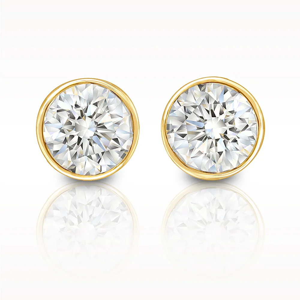 Love Diamonds 0.50ct Yellow Gold Earrings