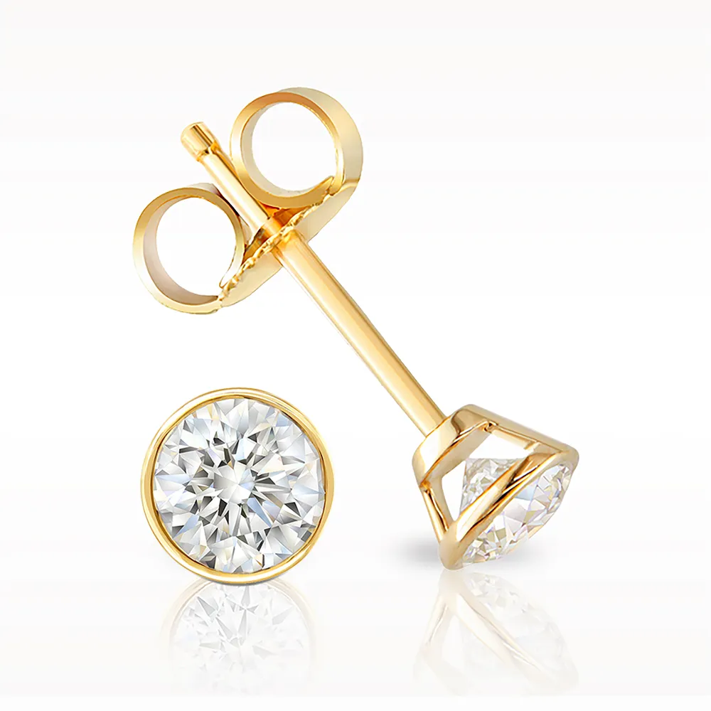 Love Diamonds 0.50ct Yellow Gold Earrings