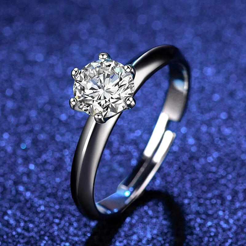 Luxurious Adjustable Zircon Rings with Rhinestone Embellish Collection