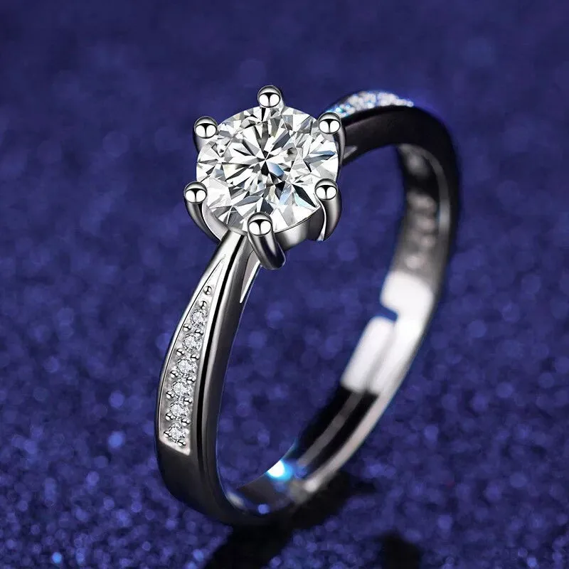 Luxurious Adjustable Zircon Rings with Rhinestone Embellish Collection