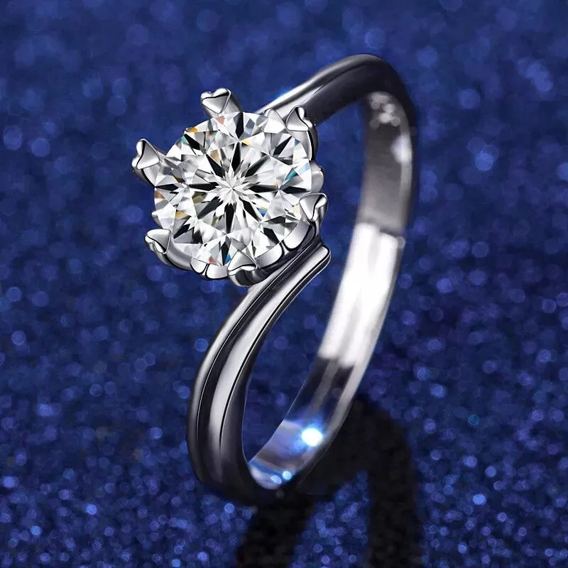 Luxurious Adjustable Zircon Rings with Rhinestone Embellish Collection