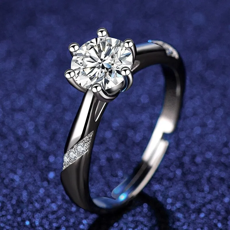 Luxurious Adjustable Zircon Rings with Rhinestone Embellish Collection