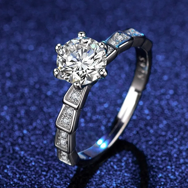 Luxurious Adjustable Zircon Rings with Rhinestone Embellish Collection