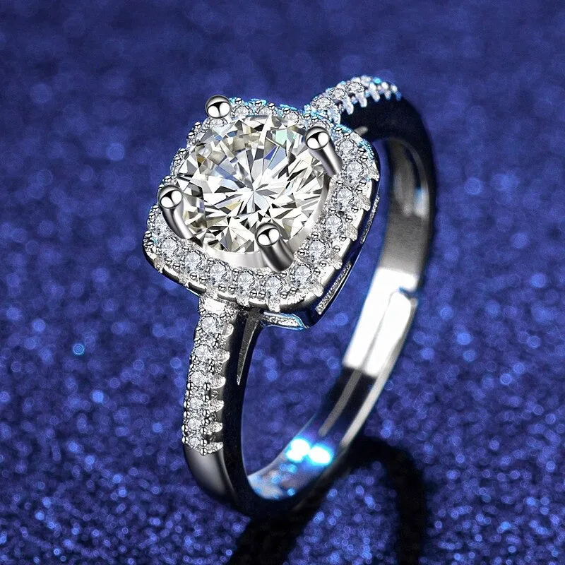 Luxurious Adjustable Zircon Rings with Rhinestone Embellish Collection