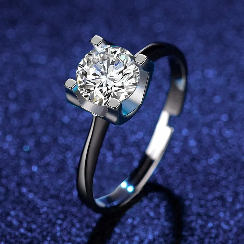 Luxurious Adjustable Zircon Rings with Rhinestone Embellish Collection