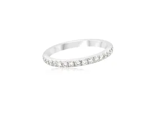 Medium Linea French Pave Platinum Eternity