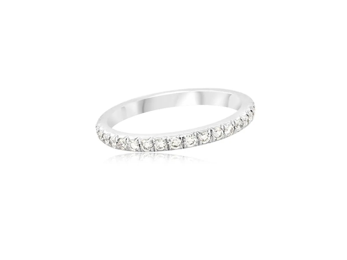 Medium Linea French Pave Platinum Eternity