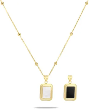 Milan Chiva 14K Gold Plated Necklace for women, Dainty Trendy Non Tarnish Pendant Charm Necklaces Fashion Jewelry for Women Waterproof