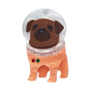 Mission to the Moon Collection Interplanetary Pug Brooch