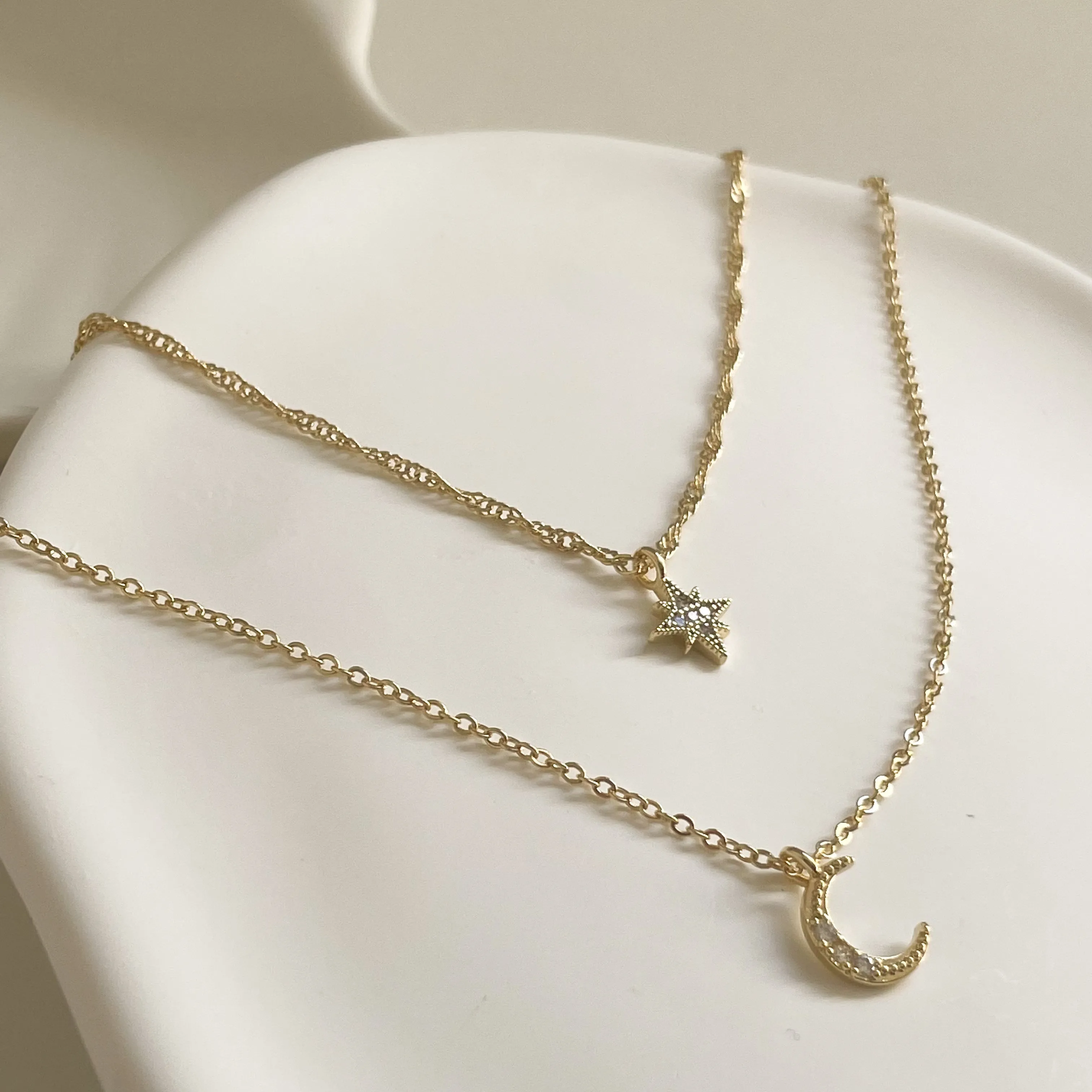 Moon & Star Necklace