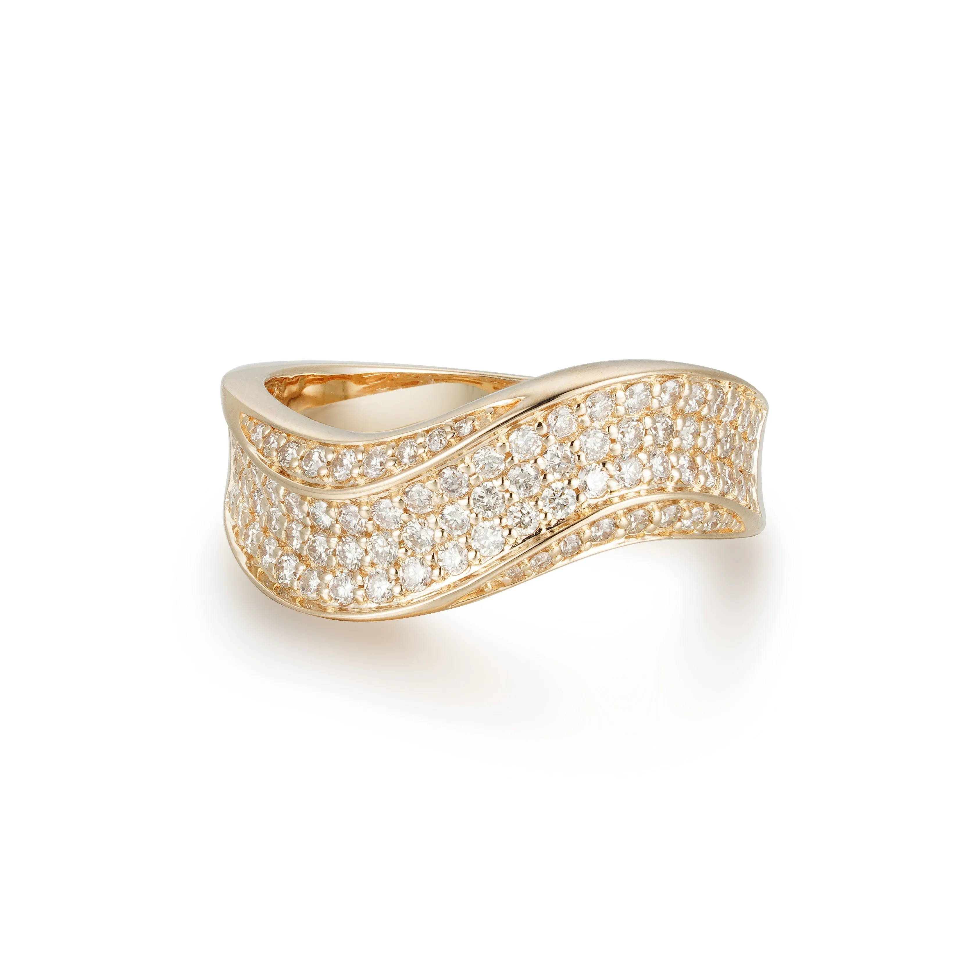 Orchid Gems Luxe Wave Diamond Ring