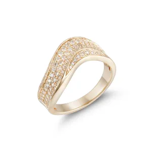 Orchid Gems Luxe Wave Diamond Ring