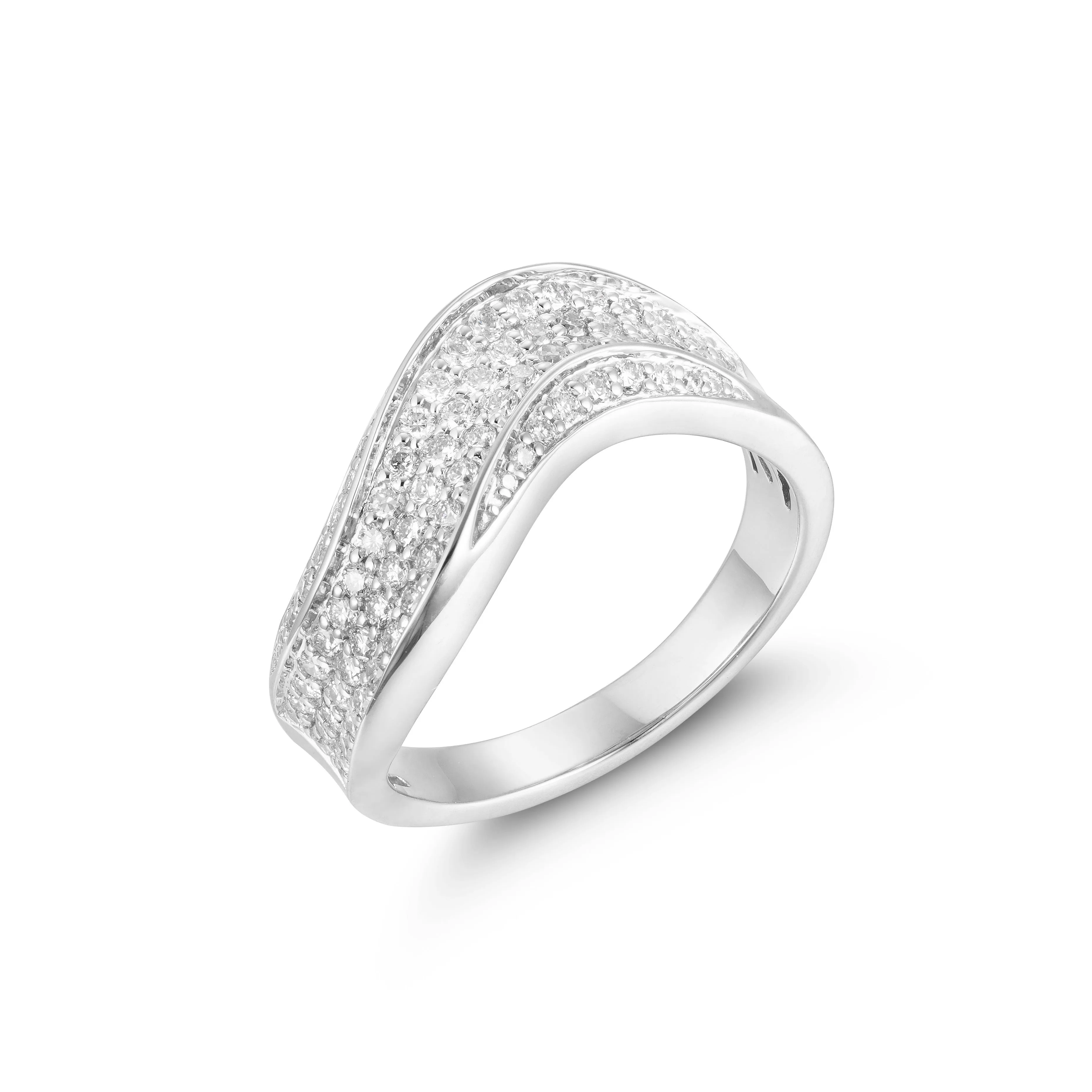 Orchid Gems Luxe Wave Diamond Ring
