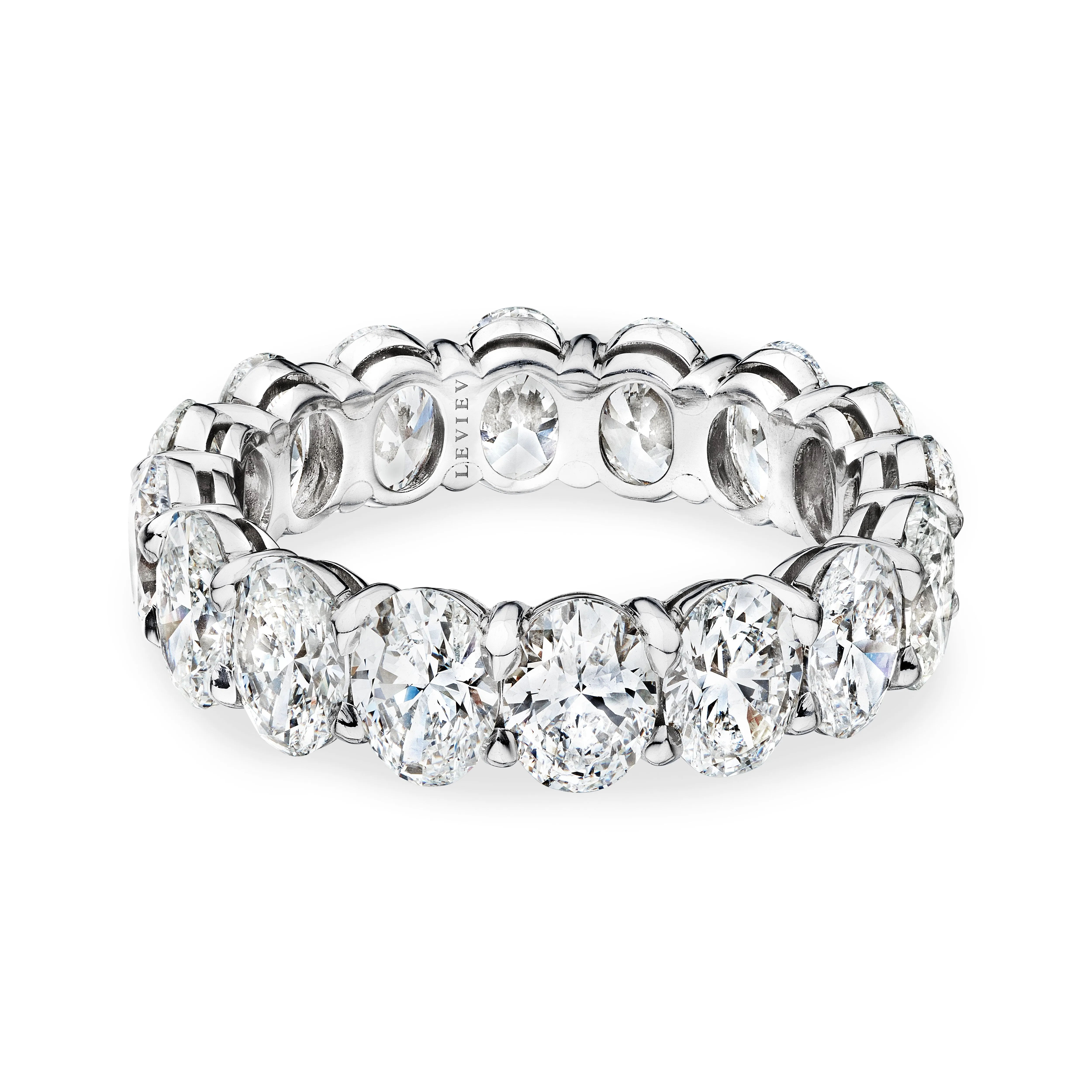 Oval Cut Diamond Eternity Band, 6 CT