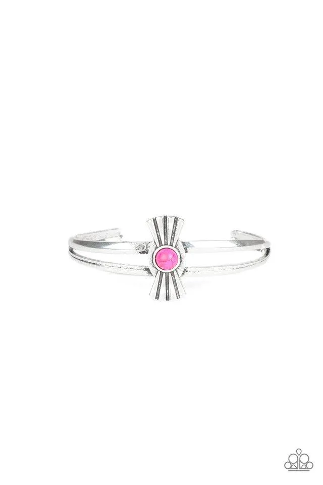 Paparazzi Bracelet ~ Adobe Sunset - Pink
