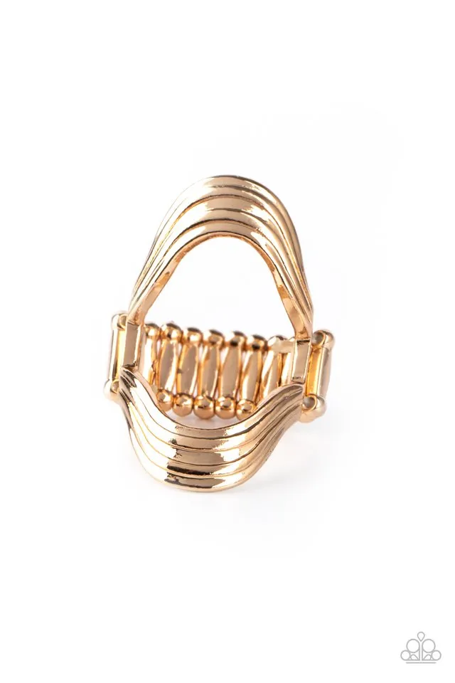 Paparazzi Ring ~ Keep An Open Mind - Gold