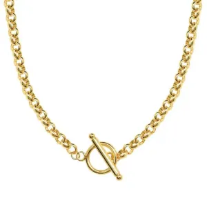 Paper chain with clasp gold plated