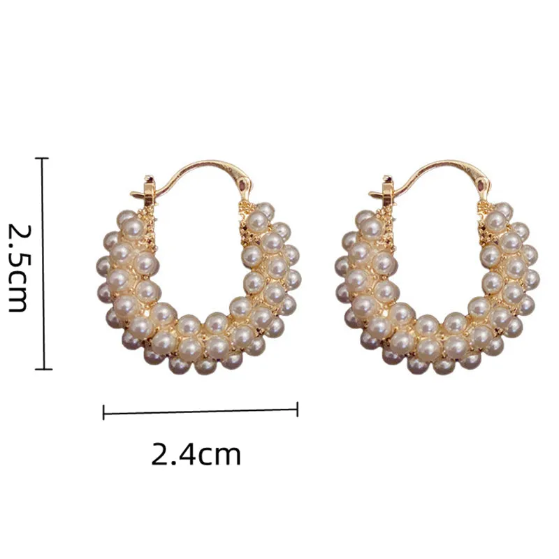 Pearl Hoop Earrings