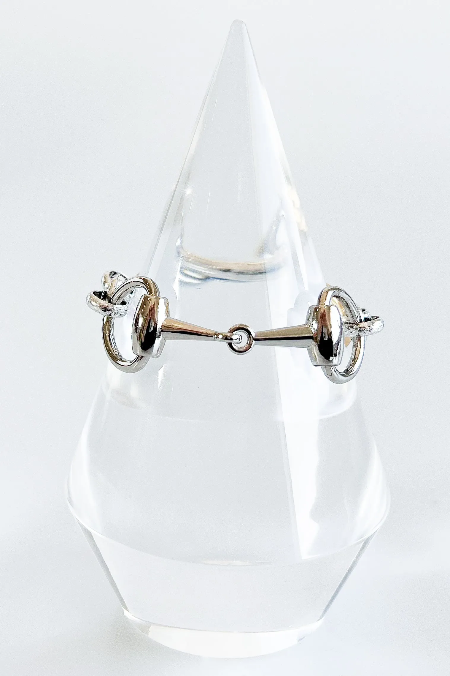 Pre Order CB Custom Double Horsebit Bracelet - Silver/Gold