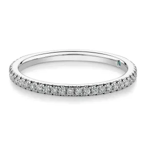 Premium Lab-Grown Diamond, 0.23 carat TW round brilliant wedding or eternity band in platinum