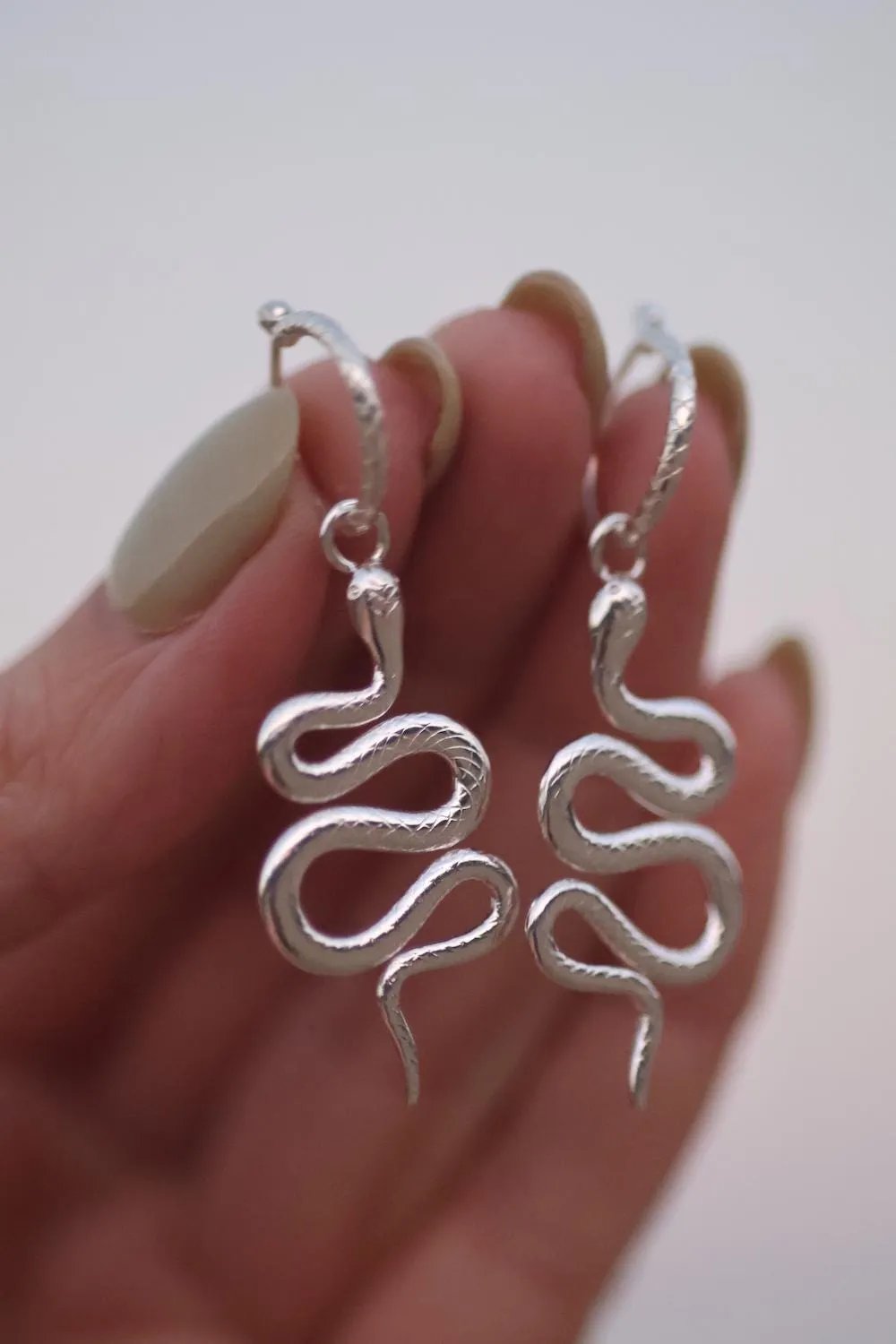 Rebirth Serpent 14K Gold Vermeil Hoop