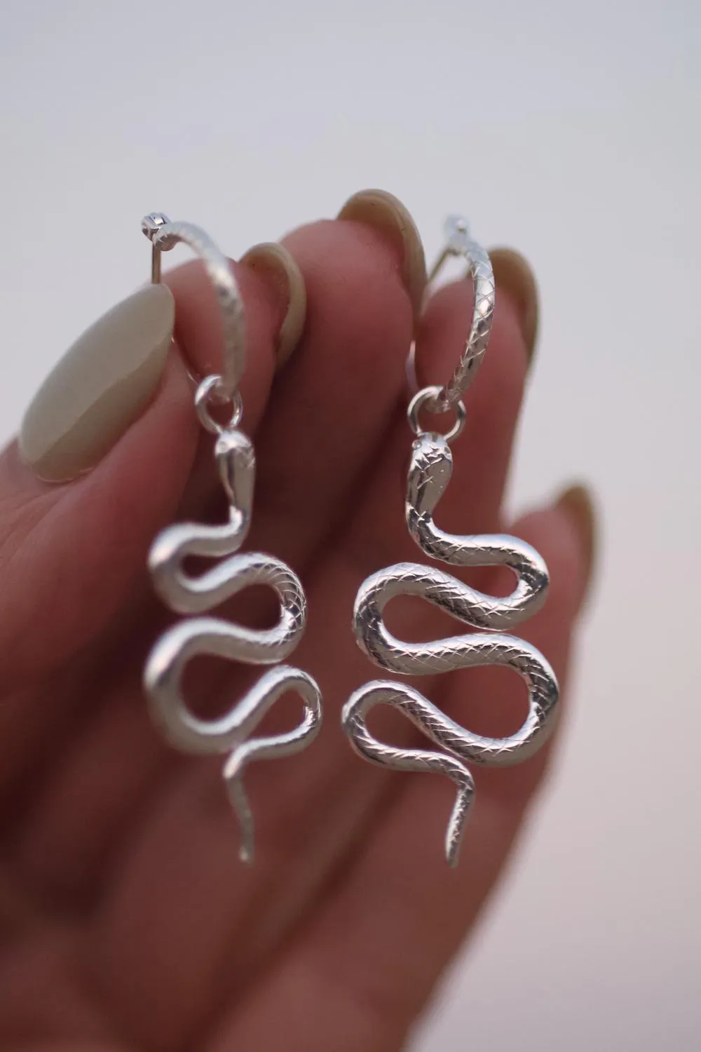 Rebirth Serpent 14K Gold Vermeil Hoop