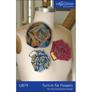 Recycled Turn-A-Tie Flower Pattern, Free PDF Download