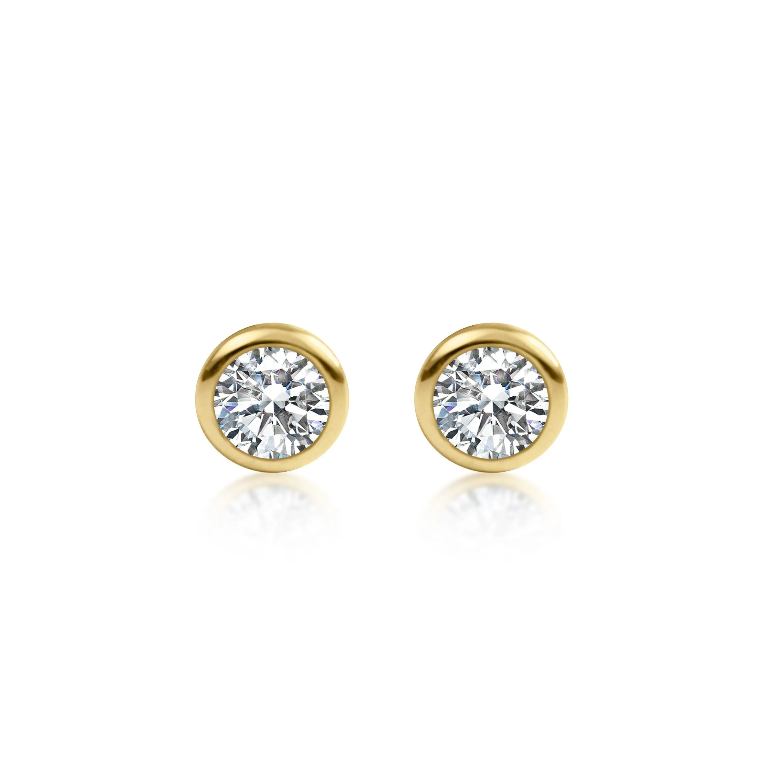 Ribbon Set Diamond Studs
