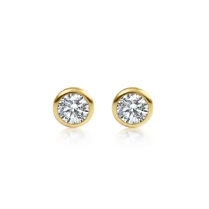 Ribbon Set Diamond Studs