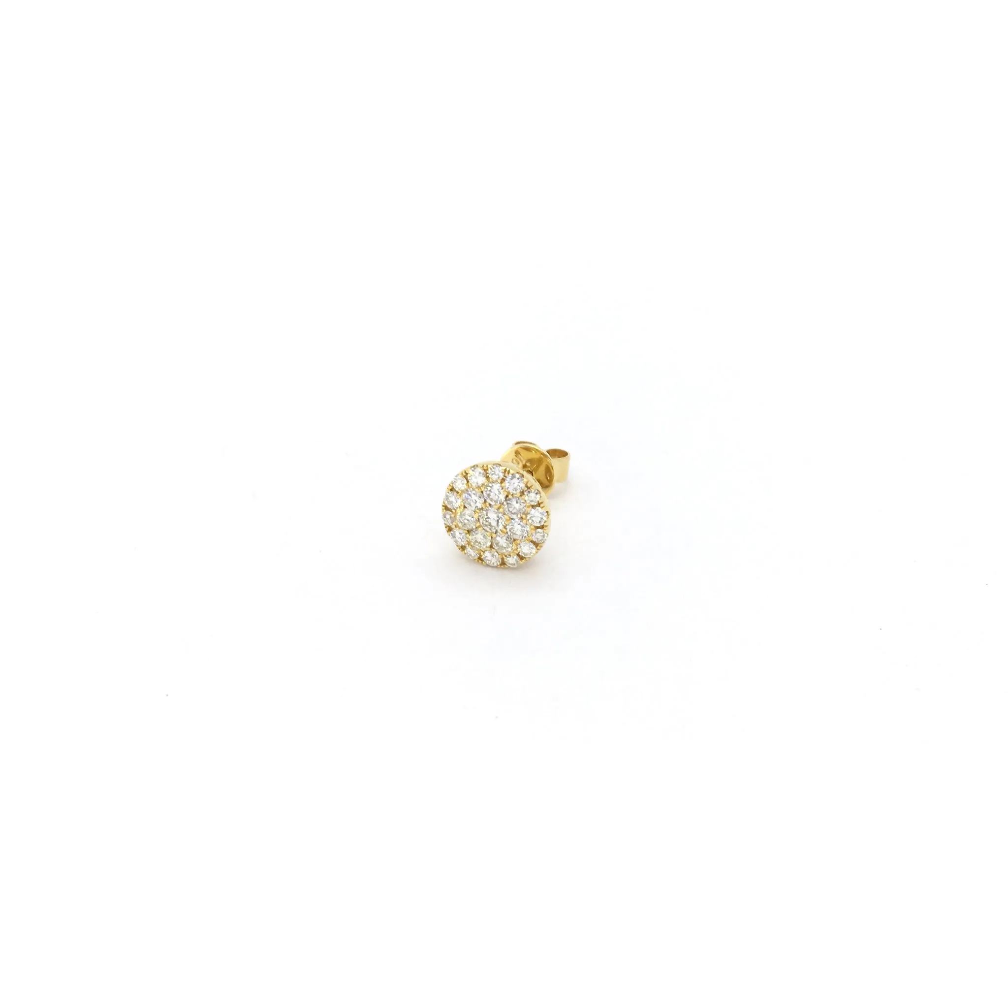 Round Diamond Cluster Stud Earrings (10K)