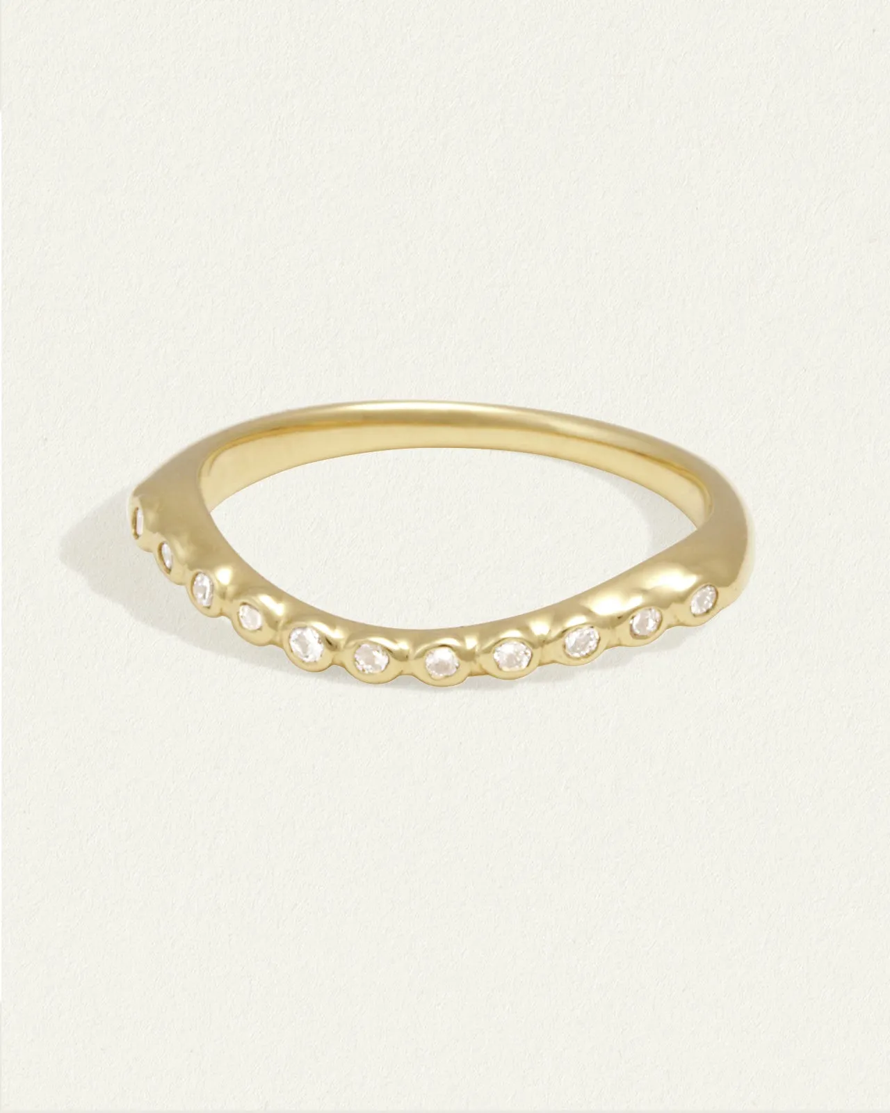Saba Arch Ring Diamond Solid Gold