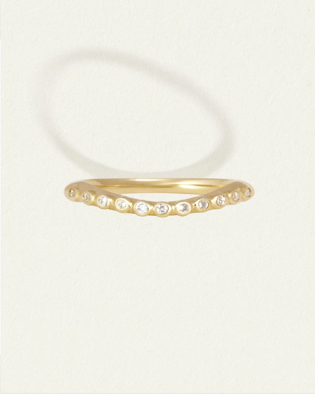 Saba Arch Ring Diamond Solid Gold