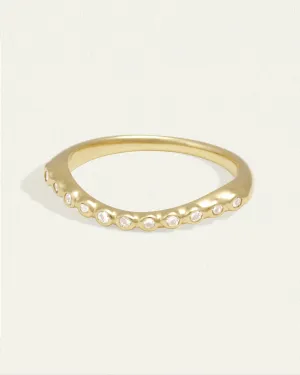 Saba Arch Ring Diamond Solid Gold