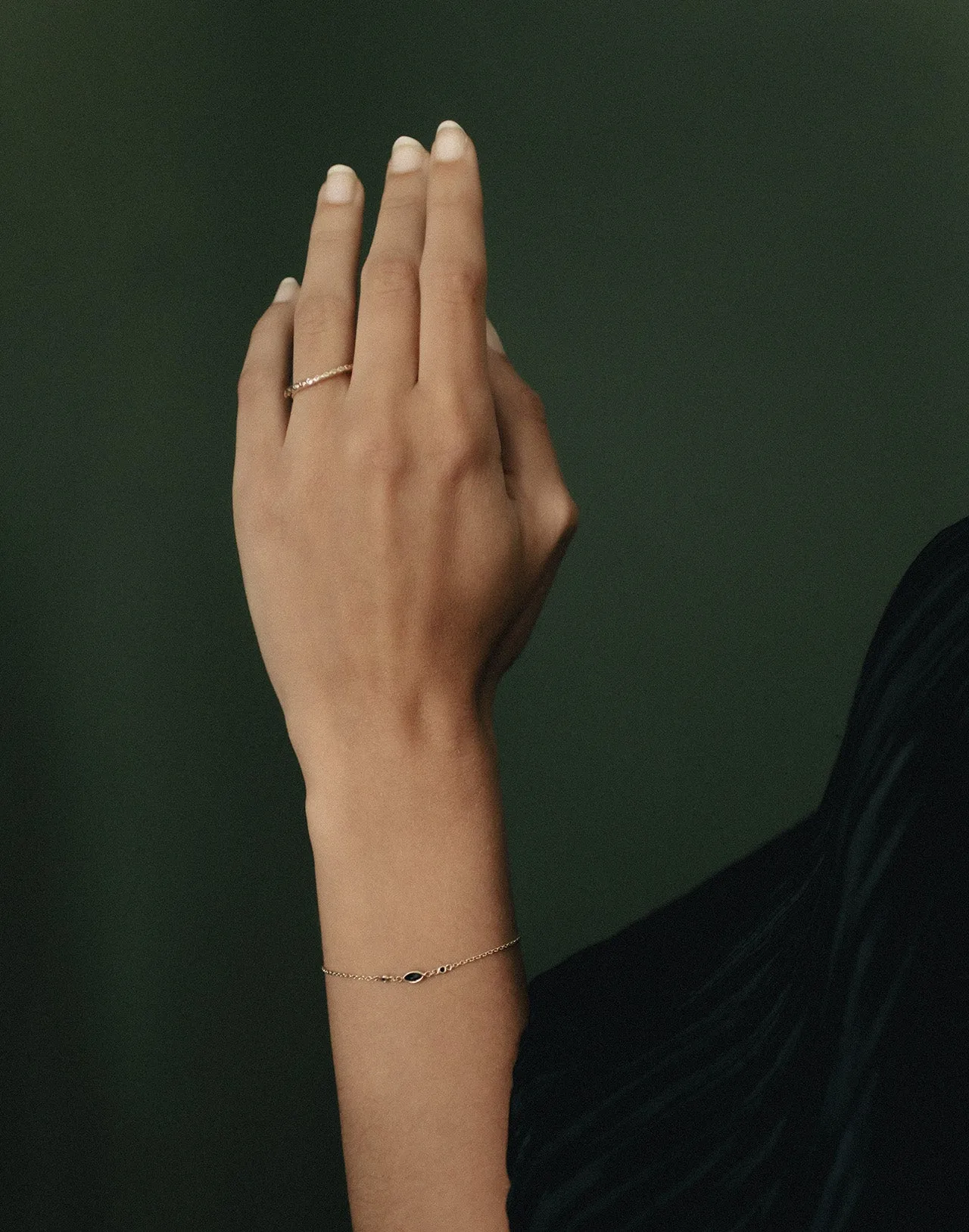 Saba Arch Ring Diamond Solid Gold