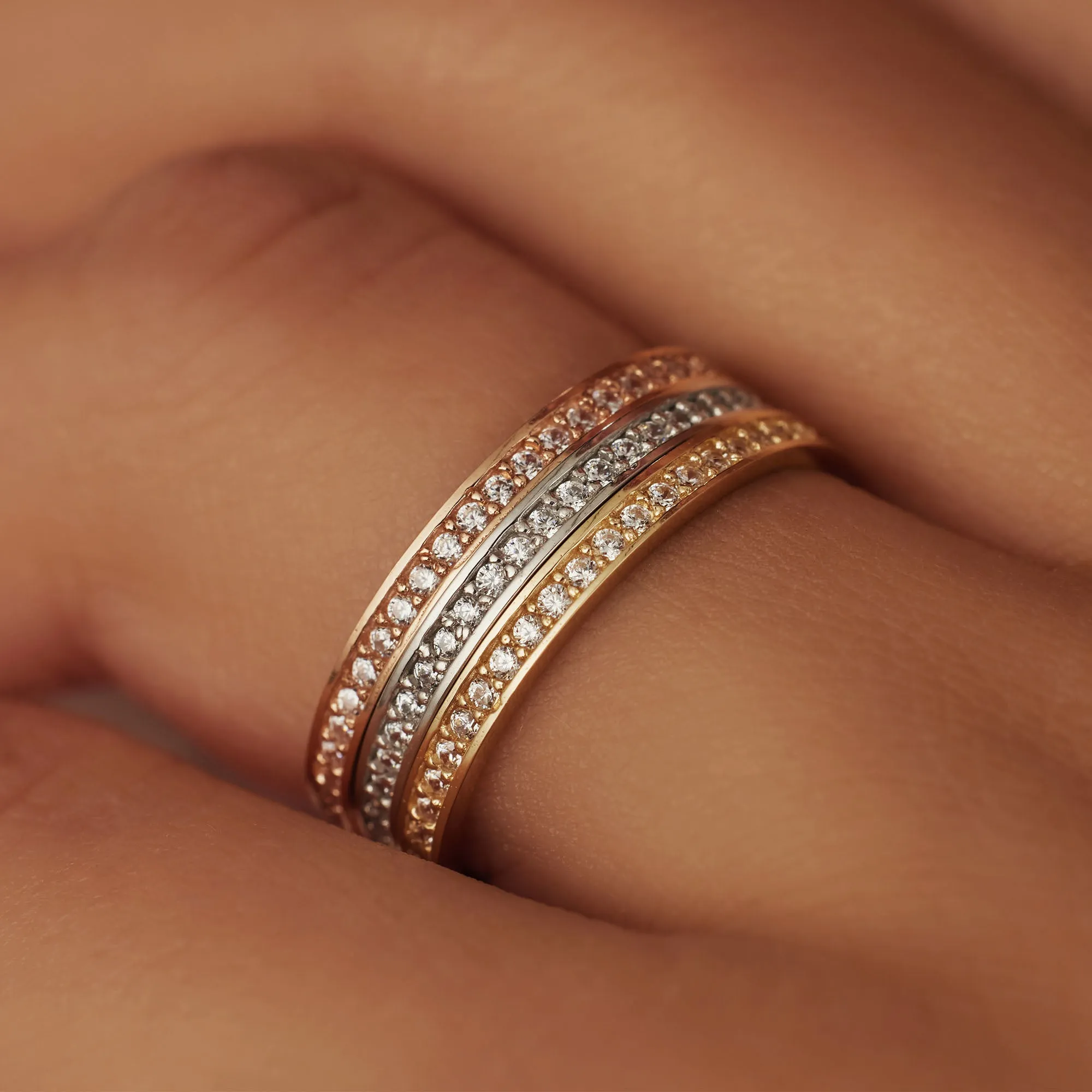 Saint Germain Merle 14 karat white gold ring with zirconia